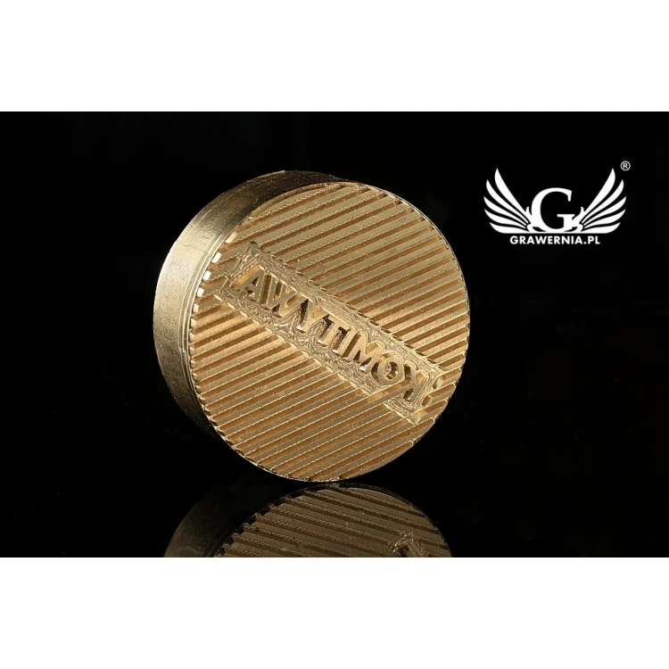 Stempel zum Prägen von Logos im Heiß- und Kaltverfahren - Durchmesser 38mm - CNC