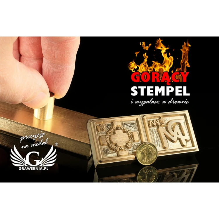 Stampfer zum Prägen von Logos im Heiß- und Kaltverfahren - Matrizengröße: 72x31mm - CNC