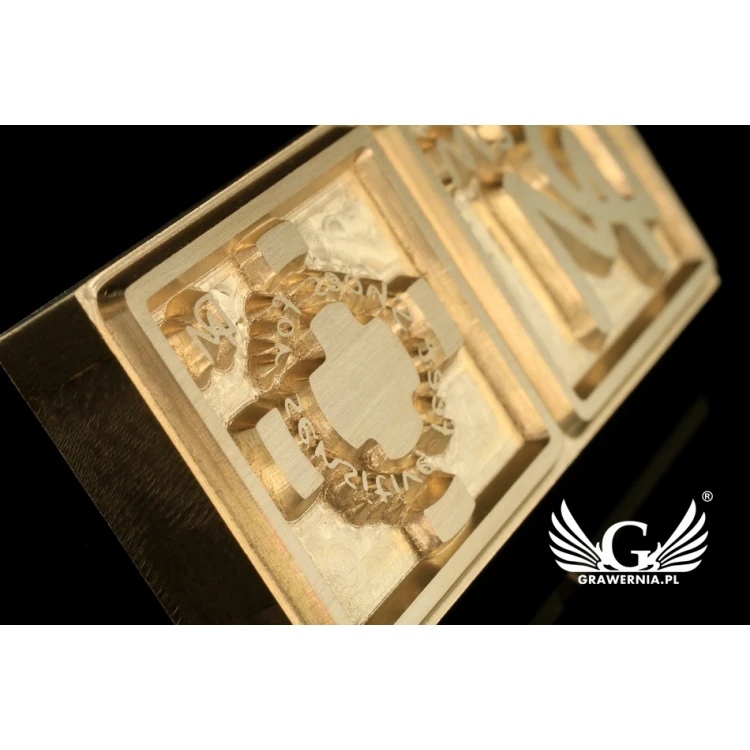 Stampfer zum Prägen von Logos im Heiß- und Kaltverfahren - Matrizengröße: 72x31mm - CNC