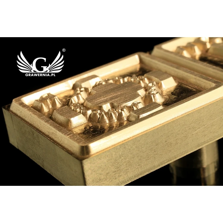 Stampfer zum Prägen von Logos im Heiß- und Kaltverfahren - Matrizengröße: 72x31mm - CNC