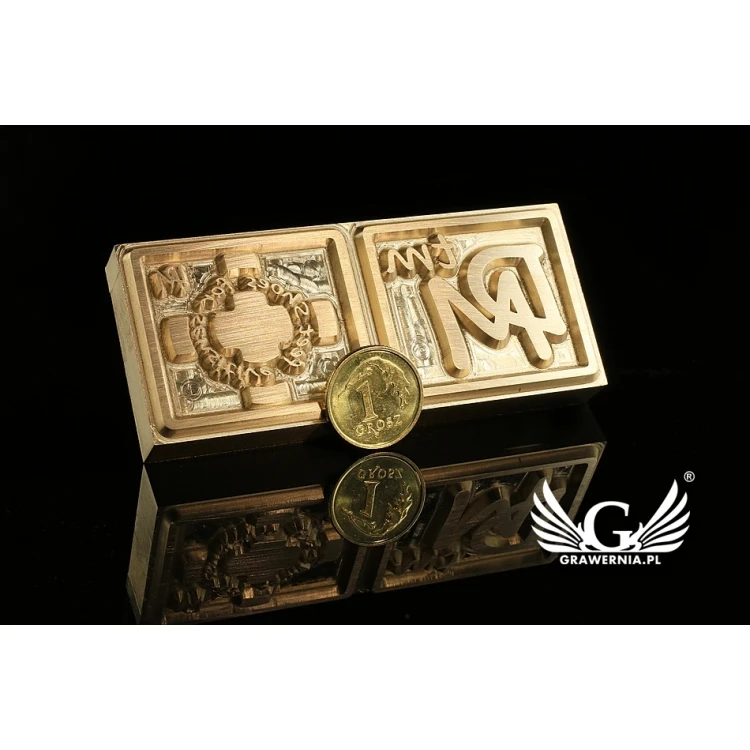 Stampfer zum Prägen von Logos im Heiß- und Kaltverfahren - Matrizengröße: 72x31mm - CNC