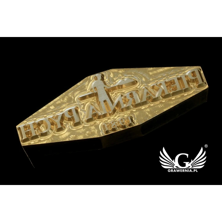Stempel für Heiß- und Kaltprägung von Logos - Matrizengröße: 67x23mm - CNC