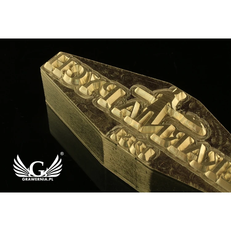Stempel für Heiß- und Kaltprägung von Logos - Matrizengröße: 67x23mm - CNC