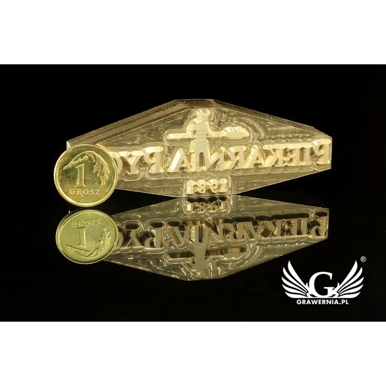 Stempel für Heiß- und Kaltprägung von Logos - Matrizengröße: 67x23mm - CNC