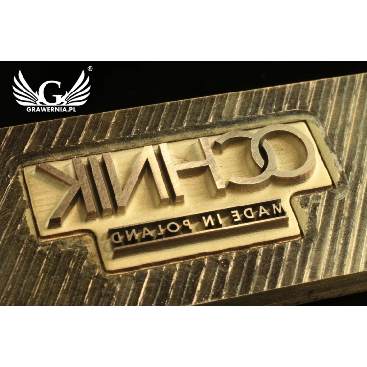 Stampfer zum Prägen von Logos im Heiß- und Kaltverfahren - Matrizengröße: 118x30mm - CNC und Laser