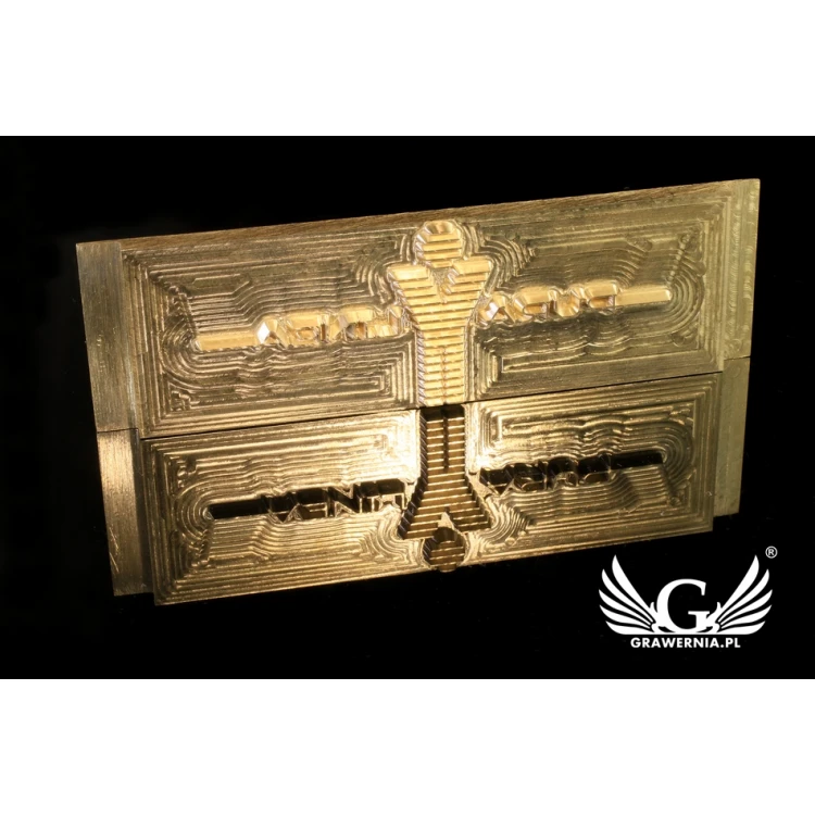 Stampfer zum Prägen von Logos im Heiß- und Kaltverfahren - Matrizengröße: 118x38mm - CNC