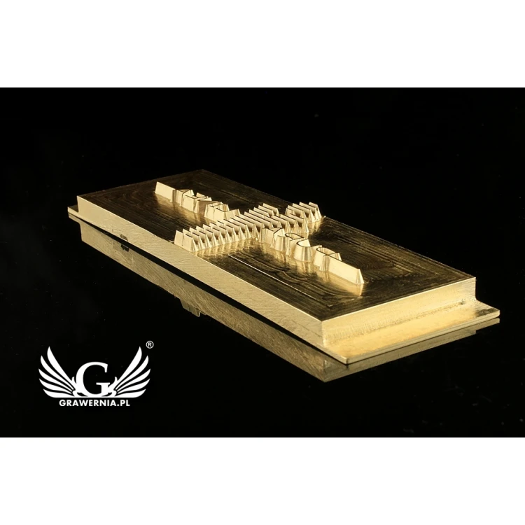 Stampfer zum Prägen von Logos im Heiß- und Kaltverfahren - Matrizengröße: 118x38mm - CNC