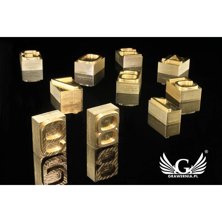 Stampfer zum Prägen von Logos im Heiß- und Kaltverfahren - ZAHLEN - Matrizenhöhe: 30mm - CNC