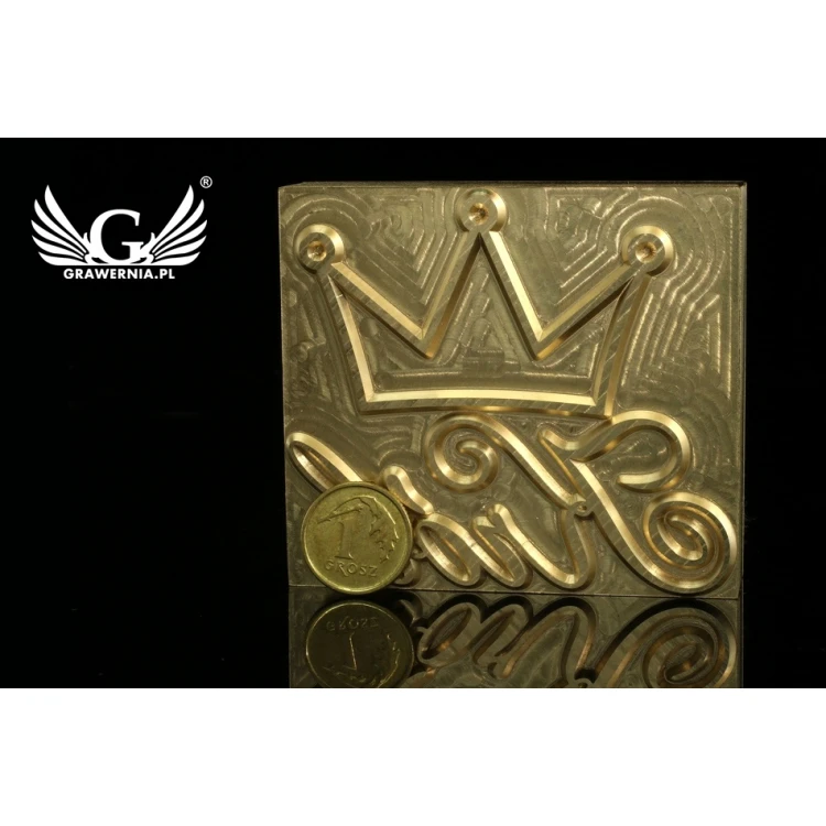 Stampfer zum Prägen von Logos im Heiß- und Kaltverfahren - Matrizengröße: 62x55mm - CNC
