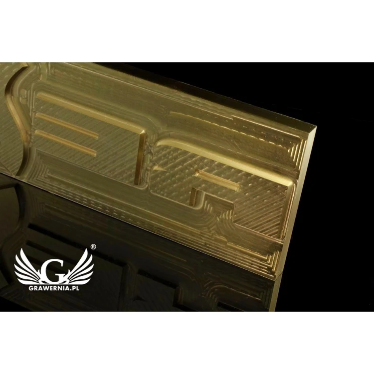 Prägestempel für Heißprägung von Logos - Matrizengröße: 275x92mm - CNC
