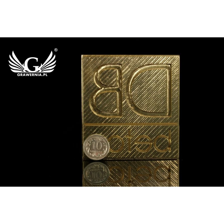 Stampfer zum Prägen von Logos im Heiß- und Kaltverfahren - Matrizengröße: 62x66mm - CNC