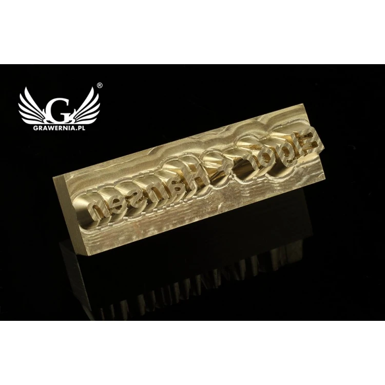 Stampfer zum Prägen von Logos im Heiß- und Kaltverfahren - Matrizengröße: 41x13mm - CNC