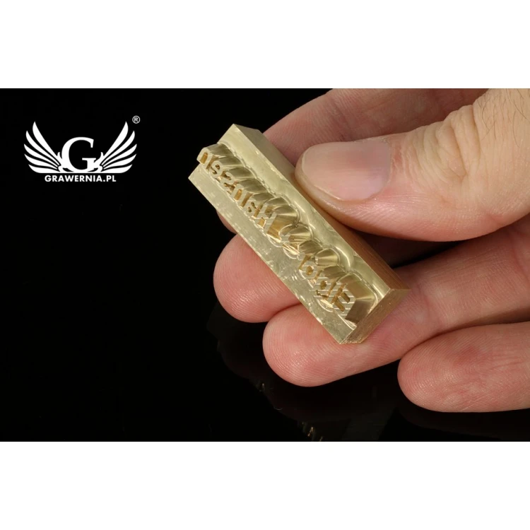 Stampfer zum Prägen von Logos im Heiß- und Kaltverfahren - Matrizengröße: 41x13mm - CNC