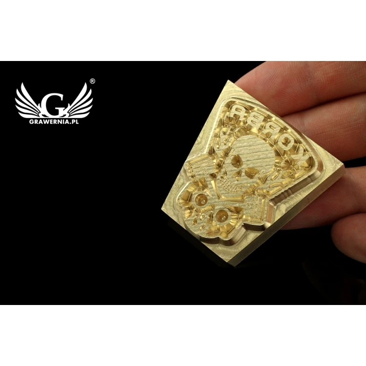 Stempel für das Prägen von Logos im Heiß- und Kaltverfahren - Matrizengröße: 40x39,6mm