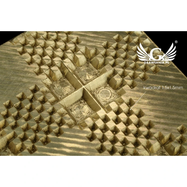 Stampfer zum Prägen von Logos im Heiß- und Kaltverfahren - Matrizengröße: 60x70mm - CNC