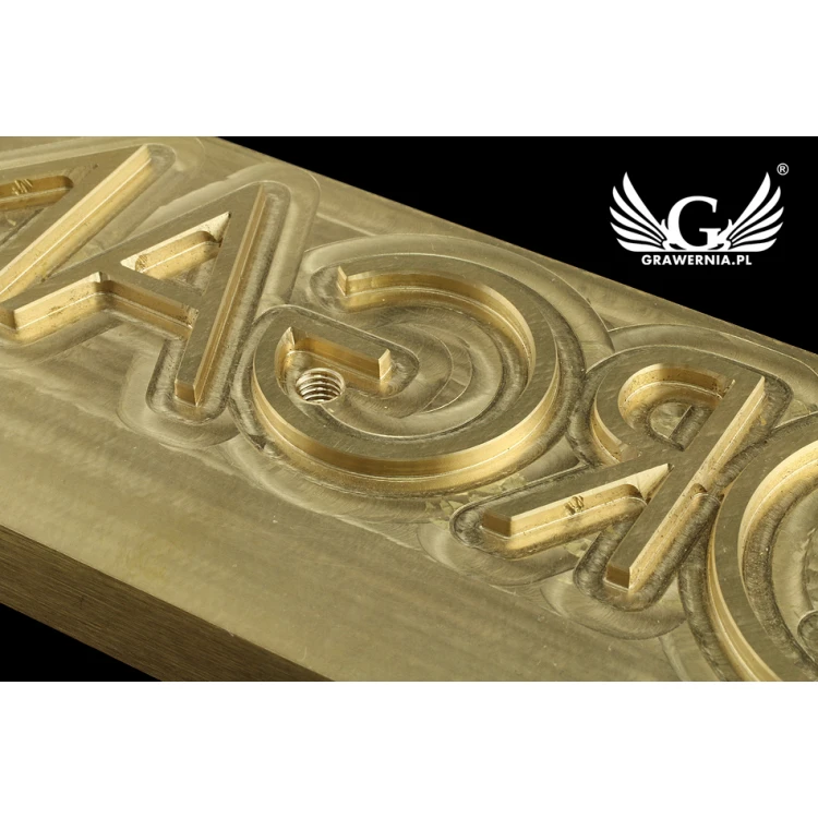 Prägestempel für Heißprägung von Logos - Matrizengröße: 233x58mm - CNC