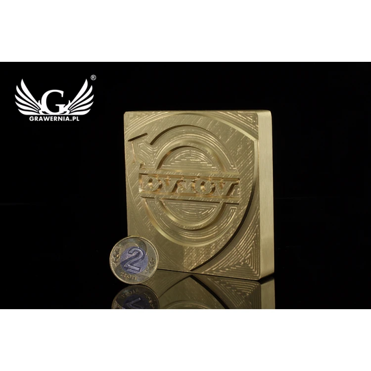 Stampfer zum Prägen von Logos im Heiß- und Kaltverfahren - Matrizengröße: 73x74mm - CNC