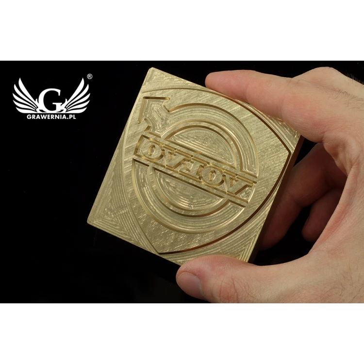Stampfer zum Prägen von Logos im Heiß- und Kaltverfahren - Matrizengröße: 73x74mm - CNC
