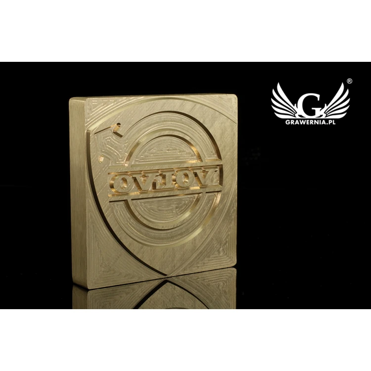 Stampfer zum Prägen von Logos im Heiß- und Kaltverfahren - Matrizengröße: 73x74mm - CNC