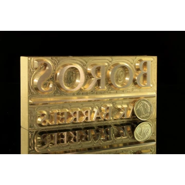 Stampfer zum Prägen von Logos im Heiß- und Kaltverfahren - Matrizengröße: 95x45mm - CNC
