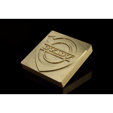 Stampfer zum Prägen von Logos im Heiß- und Kaltverfahren - Matrizengröße: 73x74mm - CNC