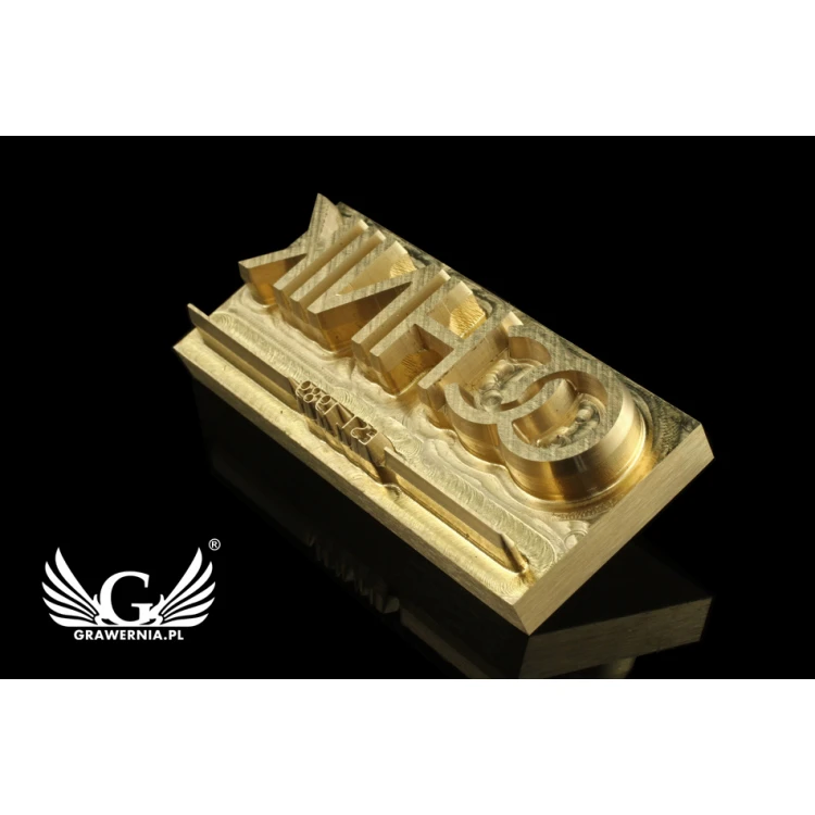 Stempel für Heiß- und Kaltprägung von Logos - Matrizengröße: 55x24mm - CNC
