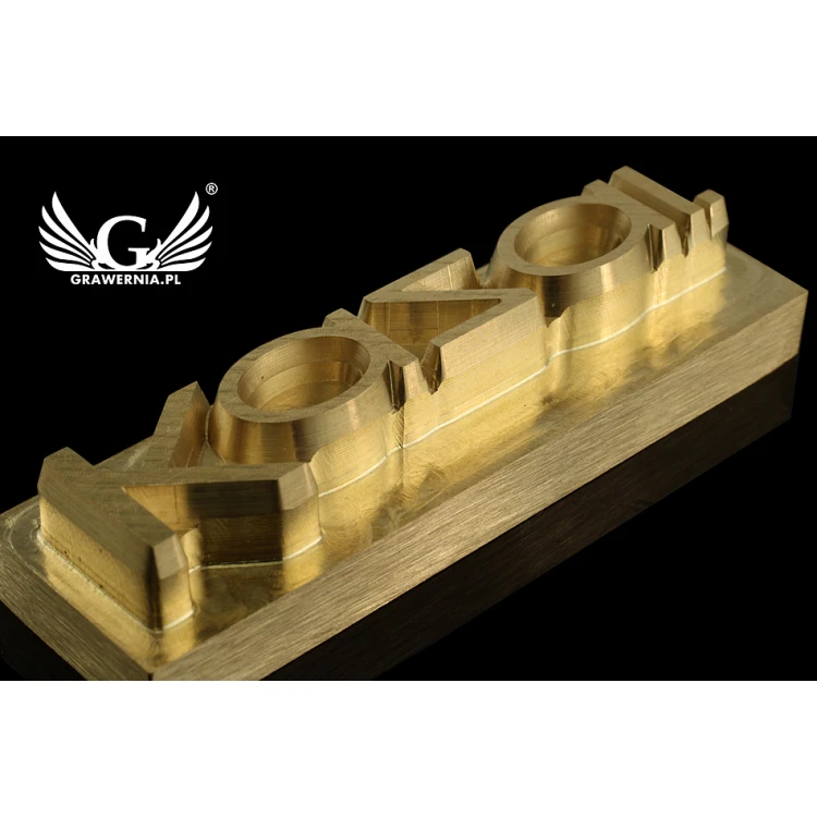 Stampf zum Prägen von Logos im Heiß- und Kaltverfahren - Matrizengröße: 50x15mm - CNC