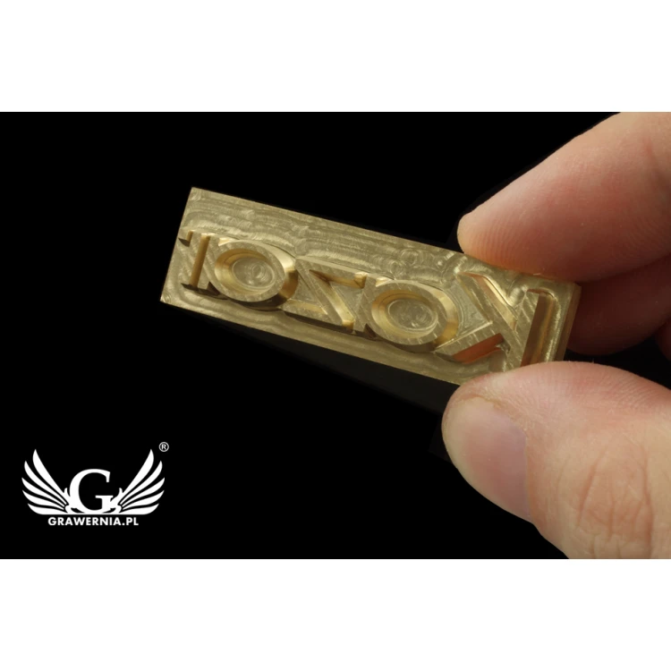 Stampf zum Prägen von Logos im Heiß- und Kaltverfahren - Matrizengröße: 50x15mm - CNC