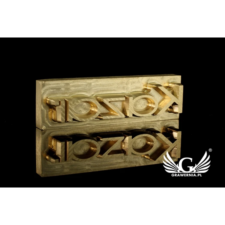 Stampf zum Prägen von Logos im Heiß- und Kaltverfahren - Matrizengröße: 50x15mm - CNC