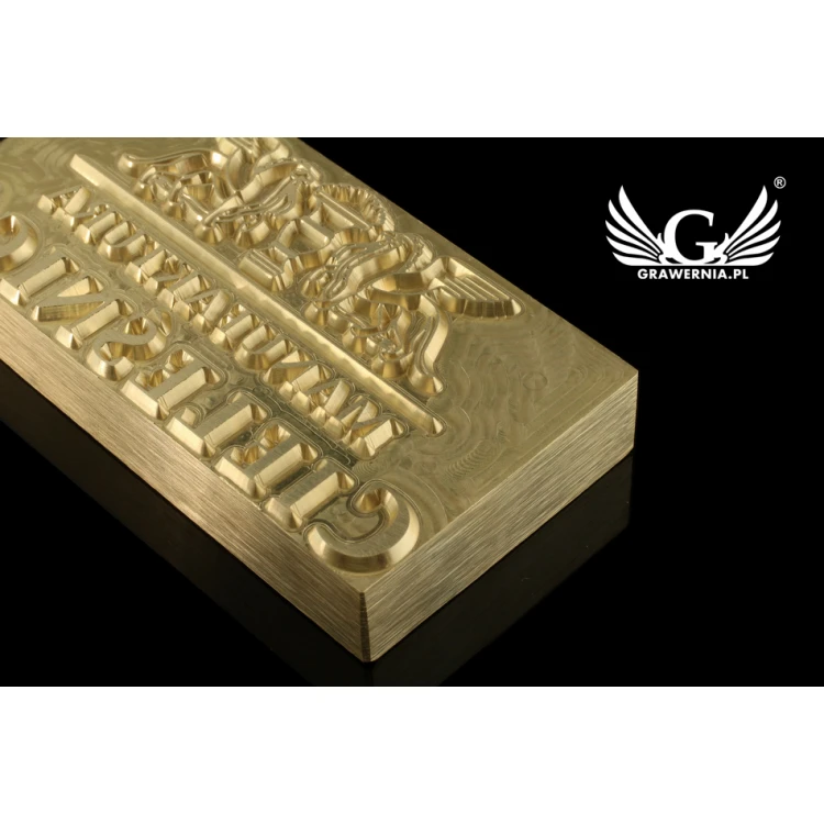 Stampfer zum Prägen von Logos im Heiß- und Kaltverfahren - Matrizengröße: 83x43mm - CNC