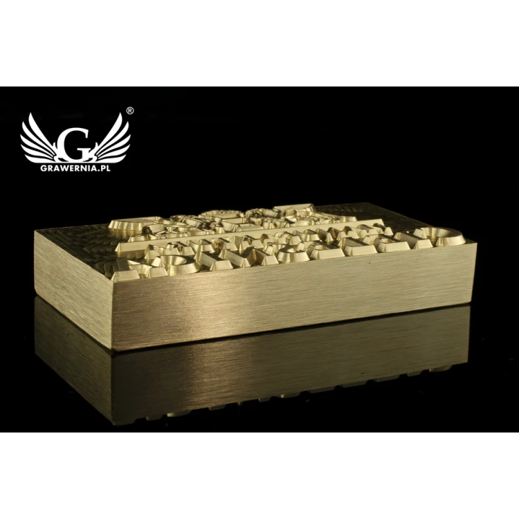 Stampfer zum Prägen von Logos im Heiß- und Kaltverfahren - Matrizengröße: 83x43mm - CNC