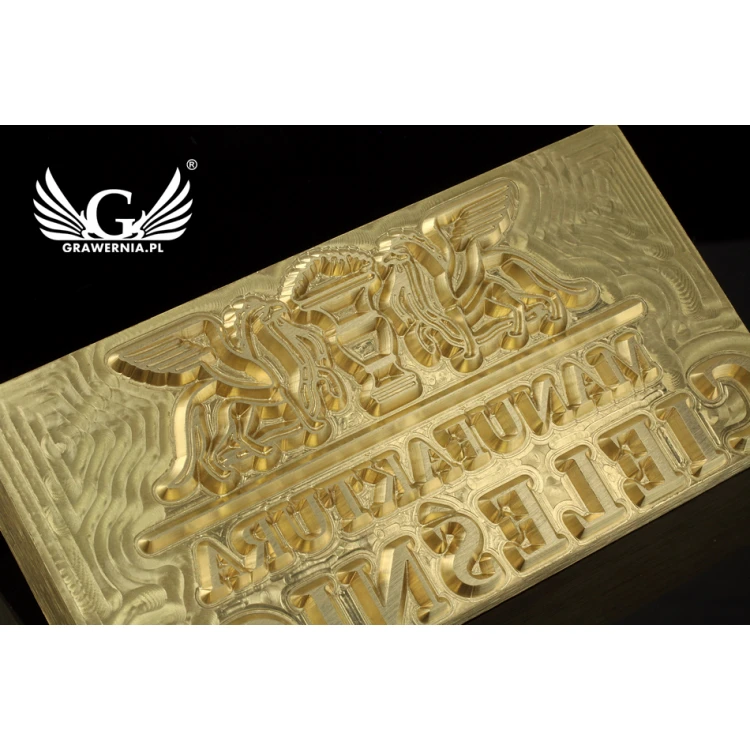 Stampfer zum Prägen von Logos im Heiß- und Kaltverfahren - Matrizengröße: 83x43mm - CNC