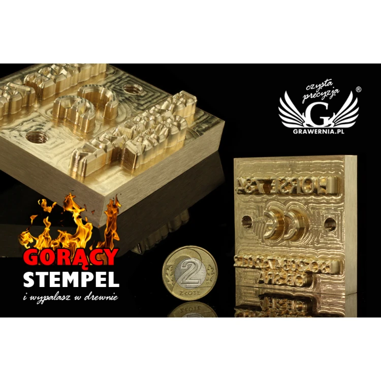 Stampfer zum Prägen von Logos im Heiß- und Kaltverfahren - Matrizengröße: 55x55mm - CNC