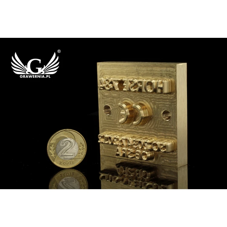 Stampfer zum Prägen von Logos im Heiß- und Kaltverfahren - Matrizengröße: 55x55mm - CNC
