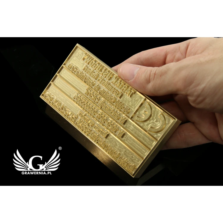 Stempel für Heiß- und Kaltprägung von Logos - Matrizengröße: 103x53mm - CNC