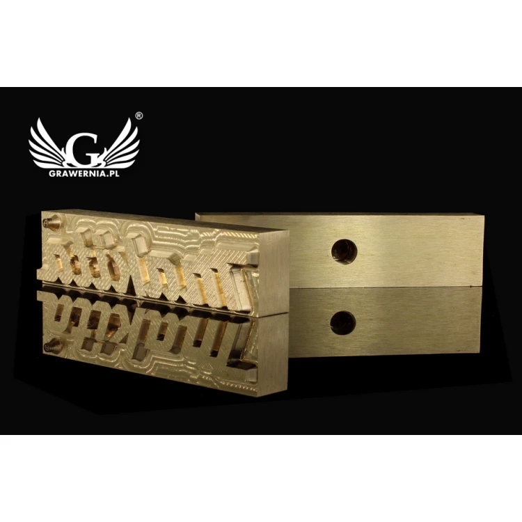Stampfer zum Prägen von Logos im Heiß- und Kaltverfahren - Matrizengröße: 83x21mm - CNC