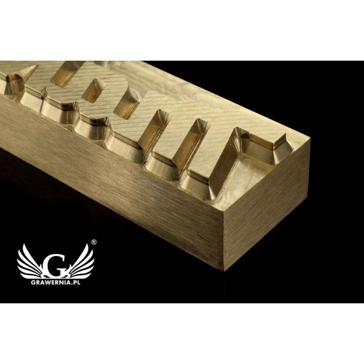 Stampfer zum Prägen von Logos im Heiß- und Kaltverfahren - Matrizengröße: 83x21mm - CNC