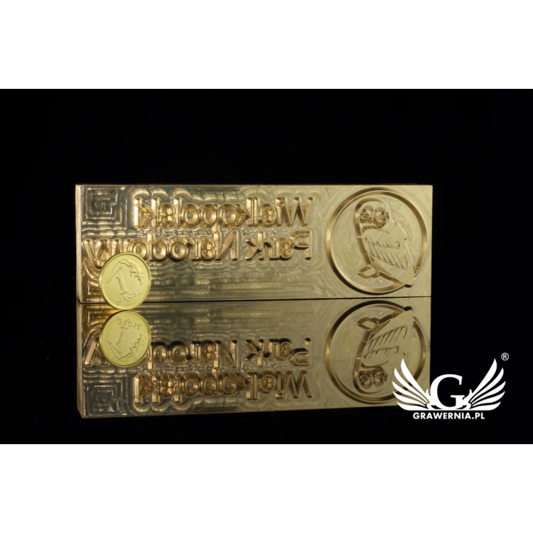 Stampfer zum Prägen von Logos im Heiß- und Kaltverfahren - Matrizengröße: 103x33mm - CNC