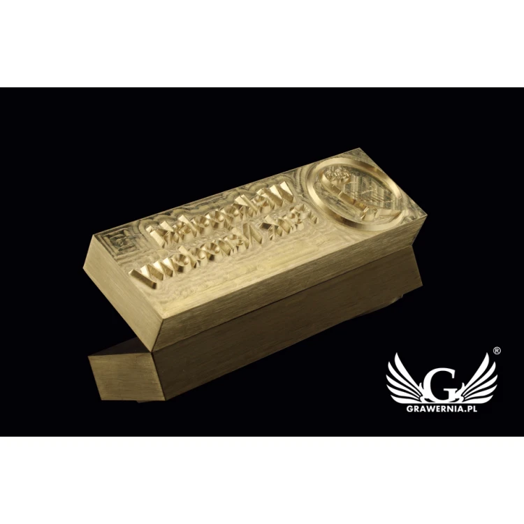 Stampfer zum Prägen von Logos im Heiß- und Kaltverfahren - Matrizengröße: 103x33mm - CNC