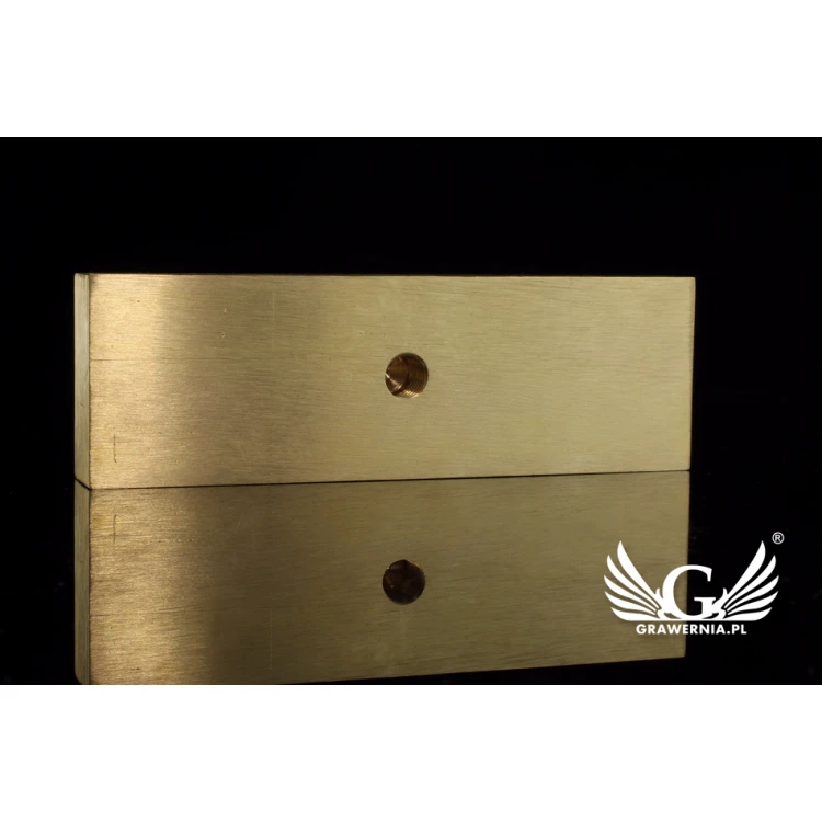 Stampfer zum Prägen von Logos im Heiß- und Kaltverfahren - Matrizengröße: 103x33mm - CNC