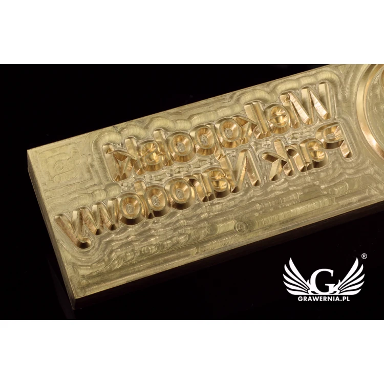 Stampfer zum Prägen von Logos im Heiß- und Kaltverfahren - Matrizengröße: 103x33mm - CNC