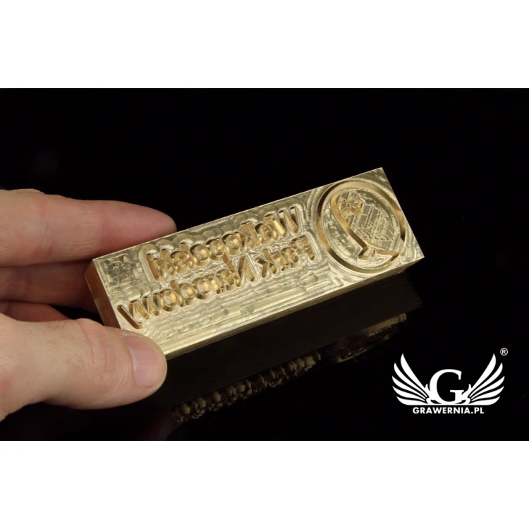 Stampfer zum Prägen von Logos im Heiß- und Kaltverfahren - Matrizengröße: 103x33mm - CNC
