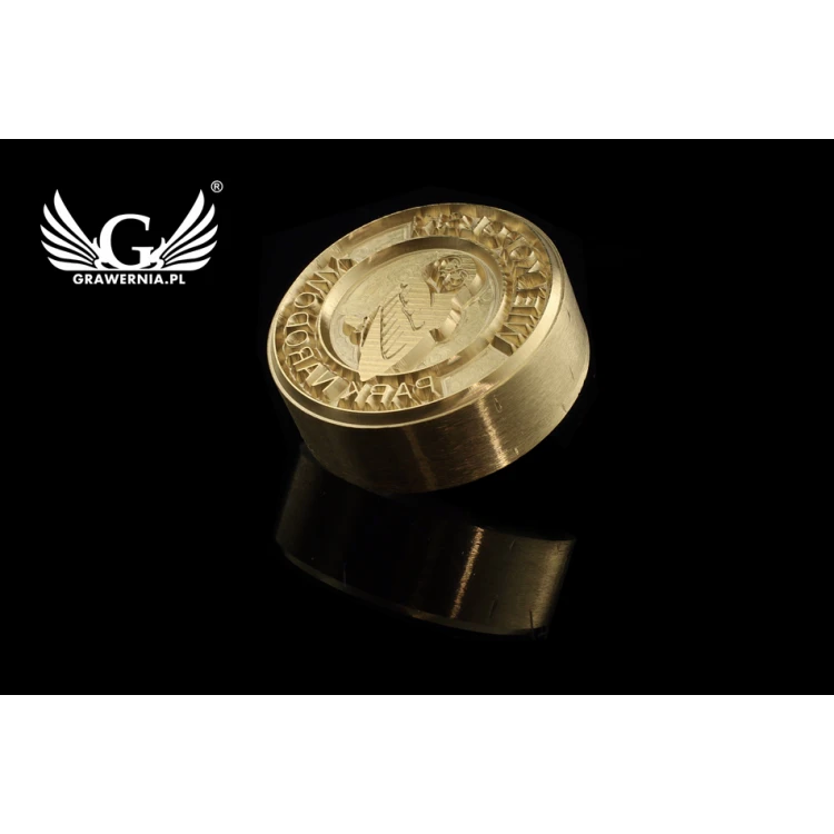 Stempel zum Prägen von Logos im Heiß- und Kaltverfahren - Durchmesser: 43mm - CNC