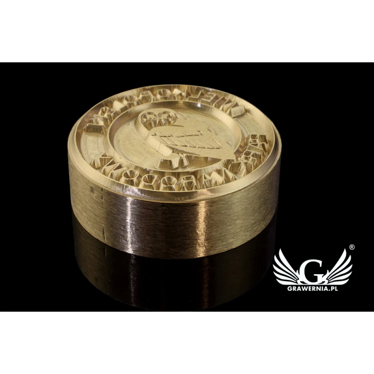 Stempel zum Prägen von Logos im Heiß- und Kaltverfahren - Durchmesser: 43mm - CNC