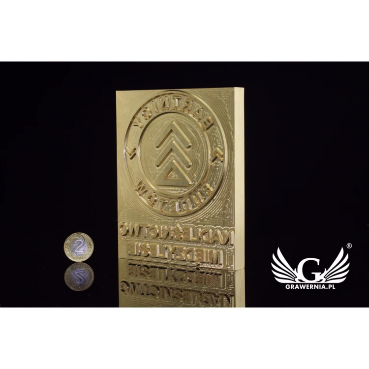 Stempel für Heiß- und Kaltprägung von Logos - Matrizengröße: 100x123mm - CNC