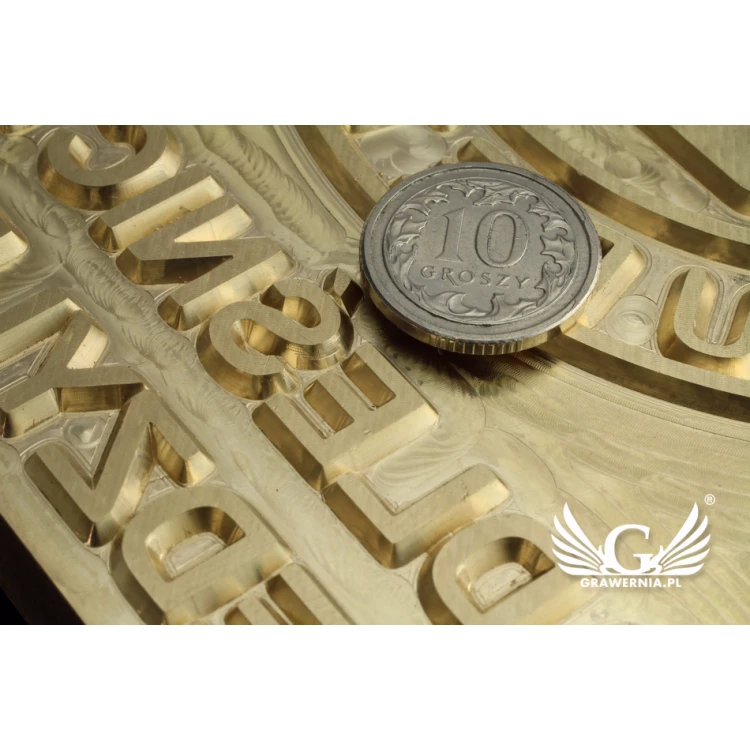 Stempel für Heiß- und Kaltprägung von Logos - Matrizengröße: 100x123mm - CNC