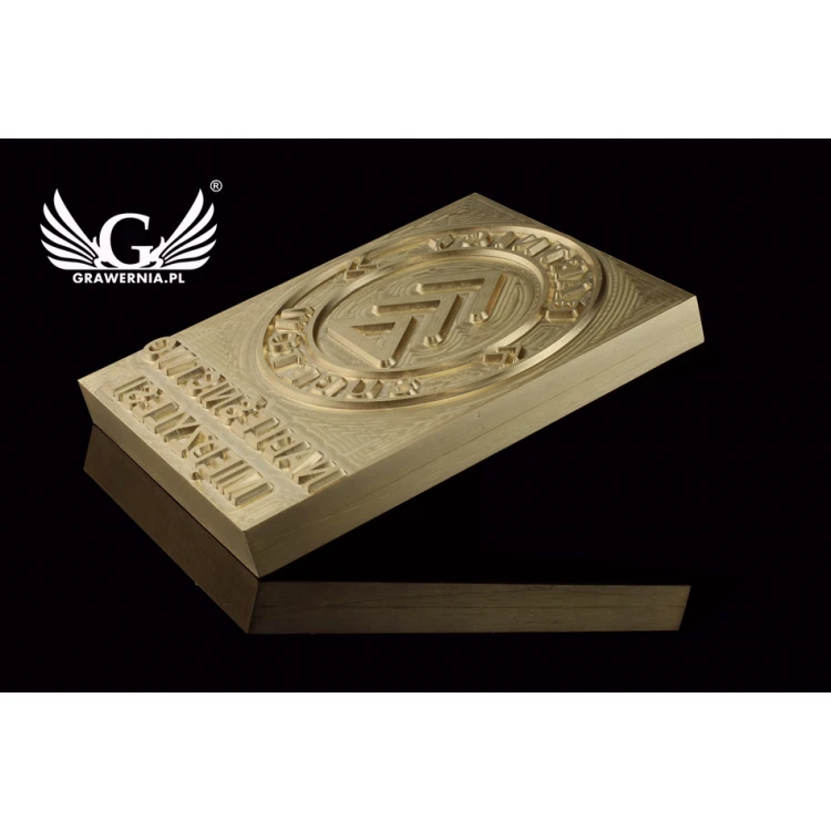 Stempel für Heiß- und Kaltprägung von Logos - Matrizengröße: 100x123mm - CNC