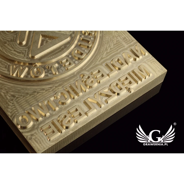 Stempel für Heiß- und Kaltprägung von Logos - Matrizengröße: 100x123mm - CNC