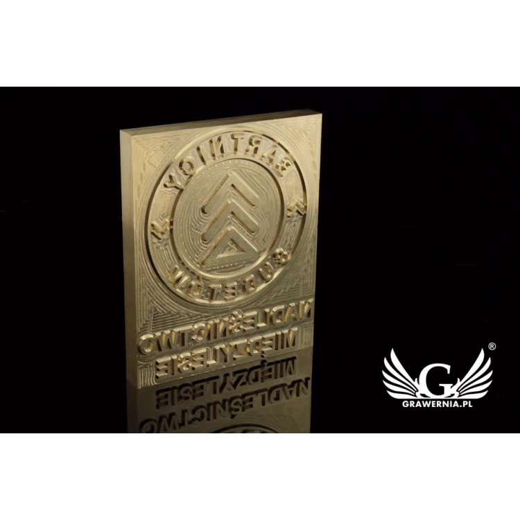 Stempel für Heiß- und Kaltprägung von Logos - Matrizengröße: 100x123mm - CNC