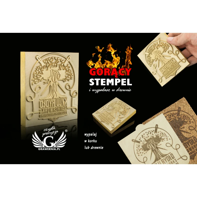 Stampf für das Prägen von Logos im Heiß- und Kaltverfahren - Matrizengröße: 82x93mm - CNC108